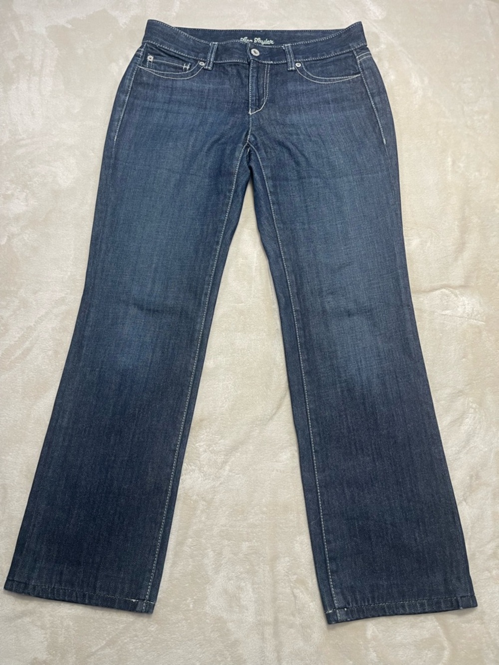 Ann Taylor Lindsay Curvy Fit Dark Wash Jeans 4
